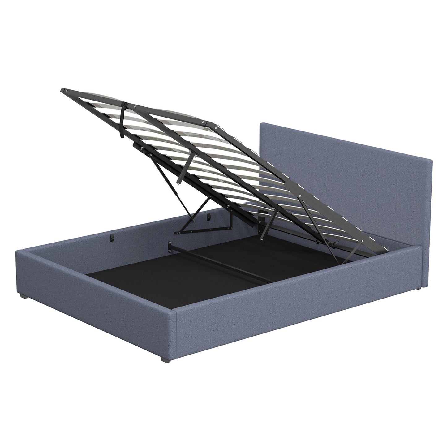 Milano Luxury Gas Lift Bed Frame – Queen | Charcoal