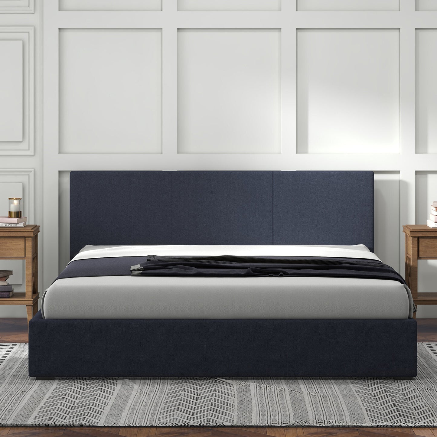 Milano Luxury Gas Lift Bed Frame – Single | Charcoal