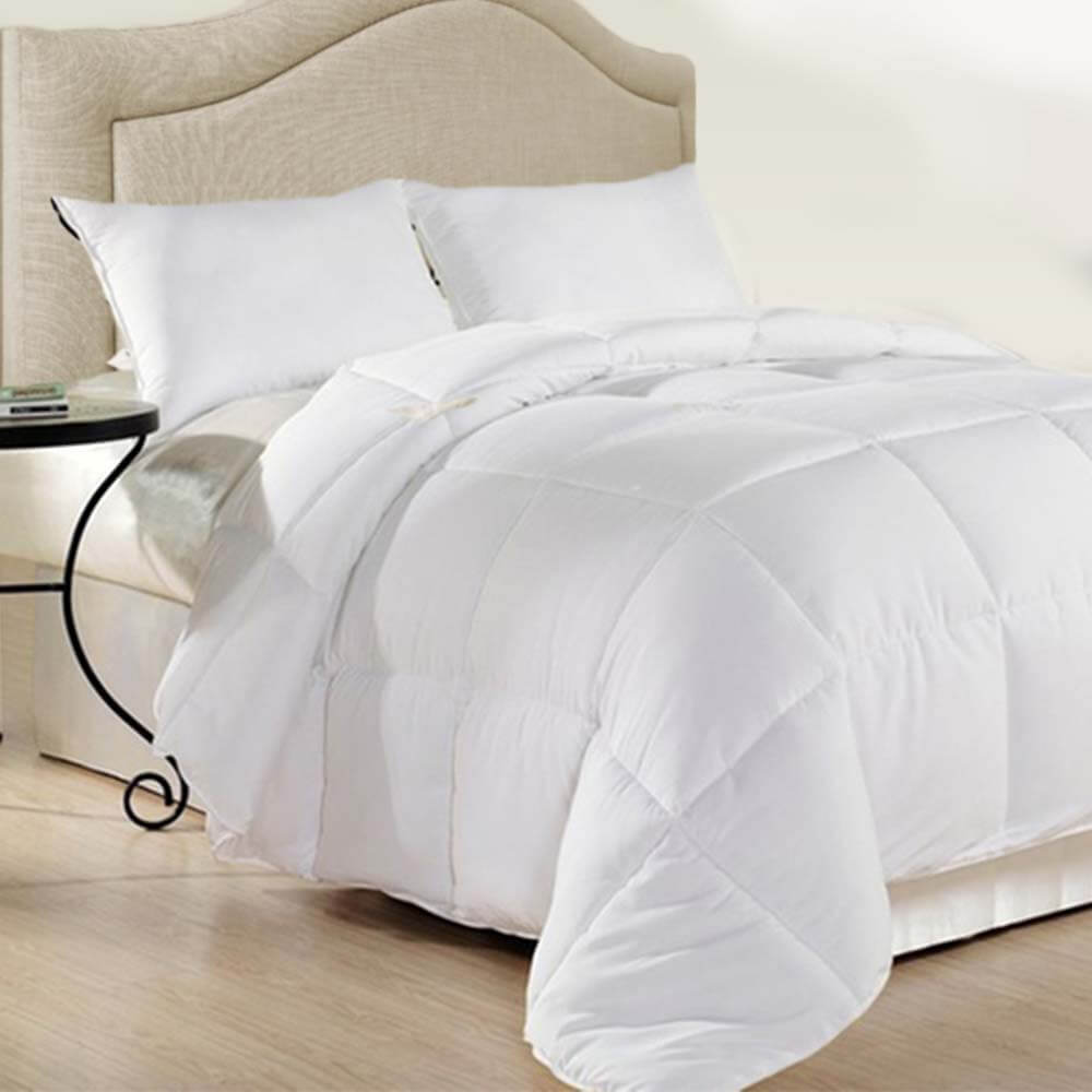 Royal Comfort Duck Feather And Down Quilt 500Gsm White King Single