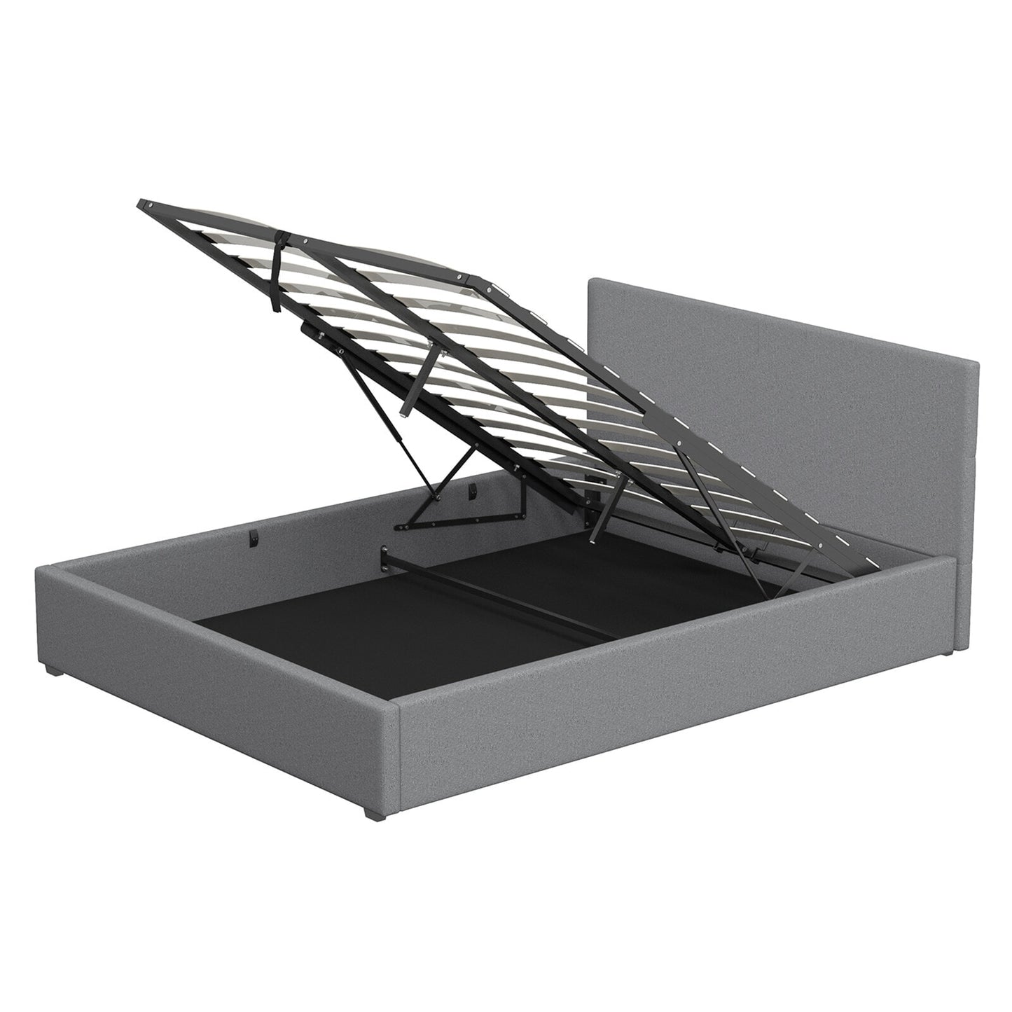 Milano Luxury Gas Lift Bed Frame – Single | Grey