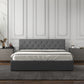 Milano Capri Luxury Gas Lift Bed Frame - Double | Grey