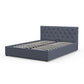 Milano Capri Luxury Gas Lift Bed Frame - King | Charcoal