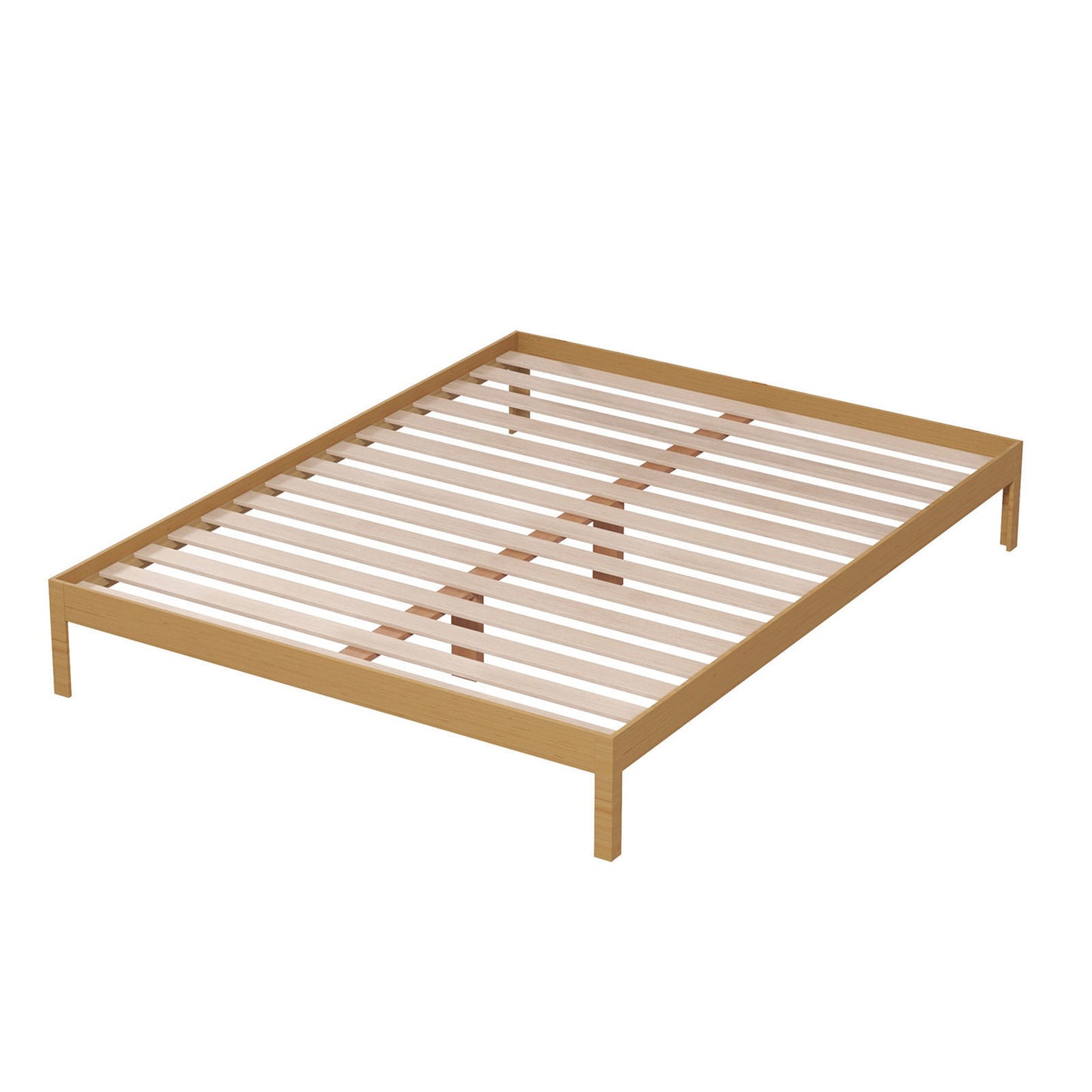 Milano Giulia Natural Timber Bed Base - King