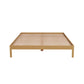 Milano Giulia Natural Timber Bed Base - King