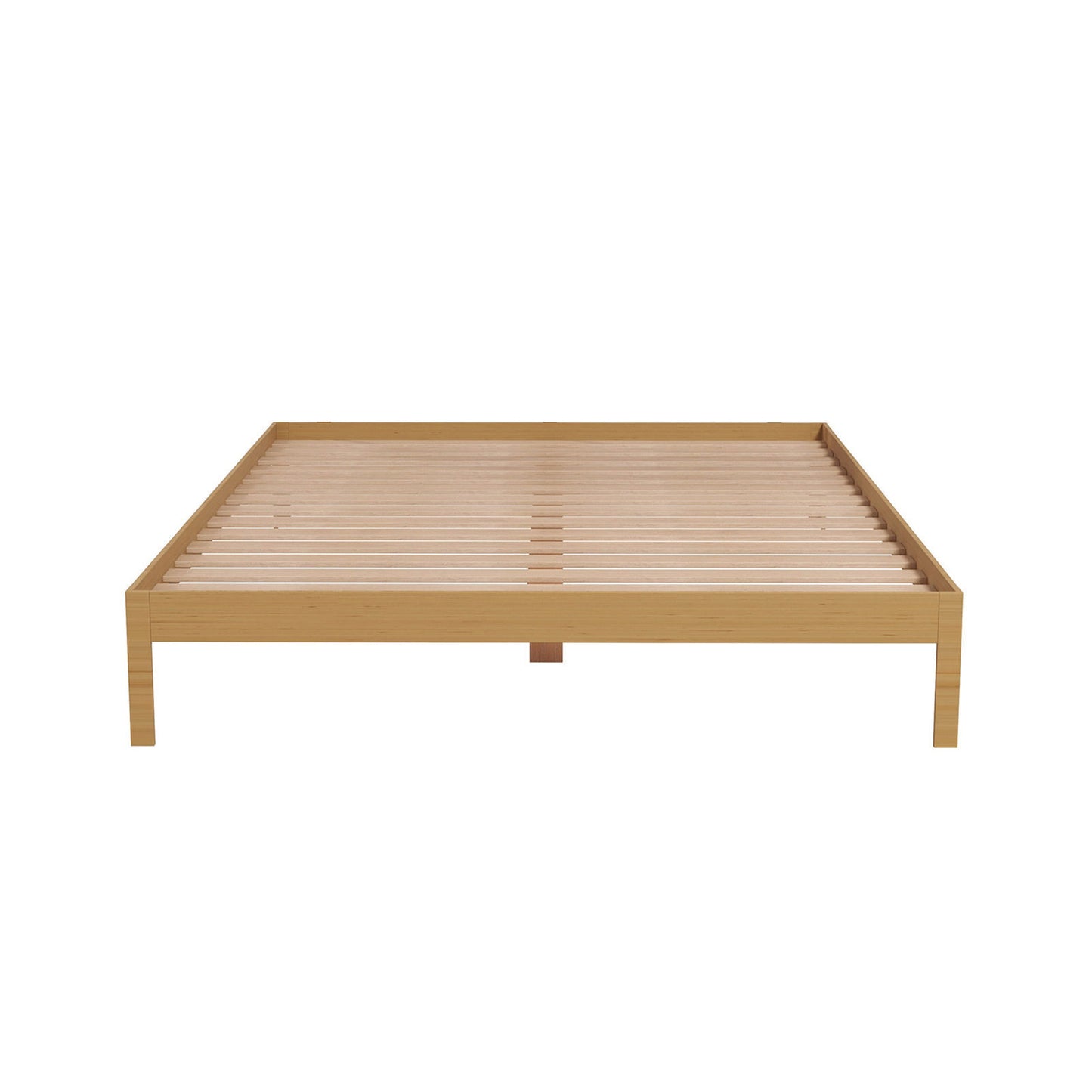 Milano Giulia Natural Timber Bed Base - King