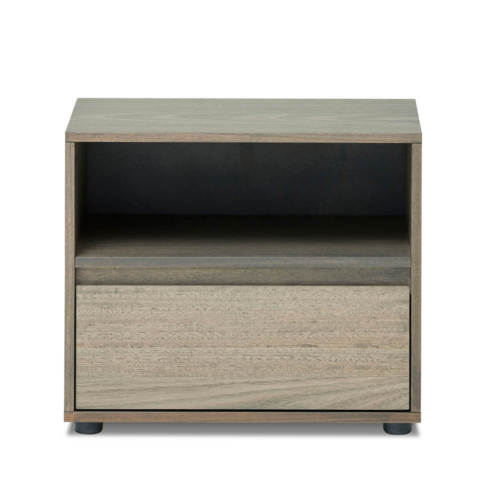 Yarra Bedside 1 Wide Drawer 1 Shelf Ghost Gum