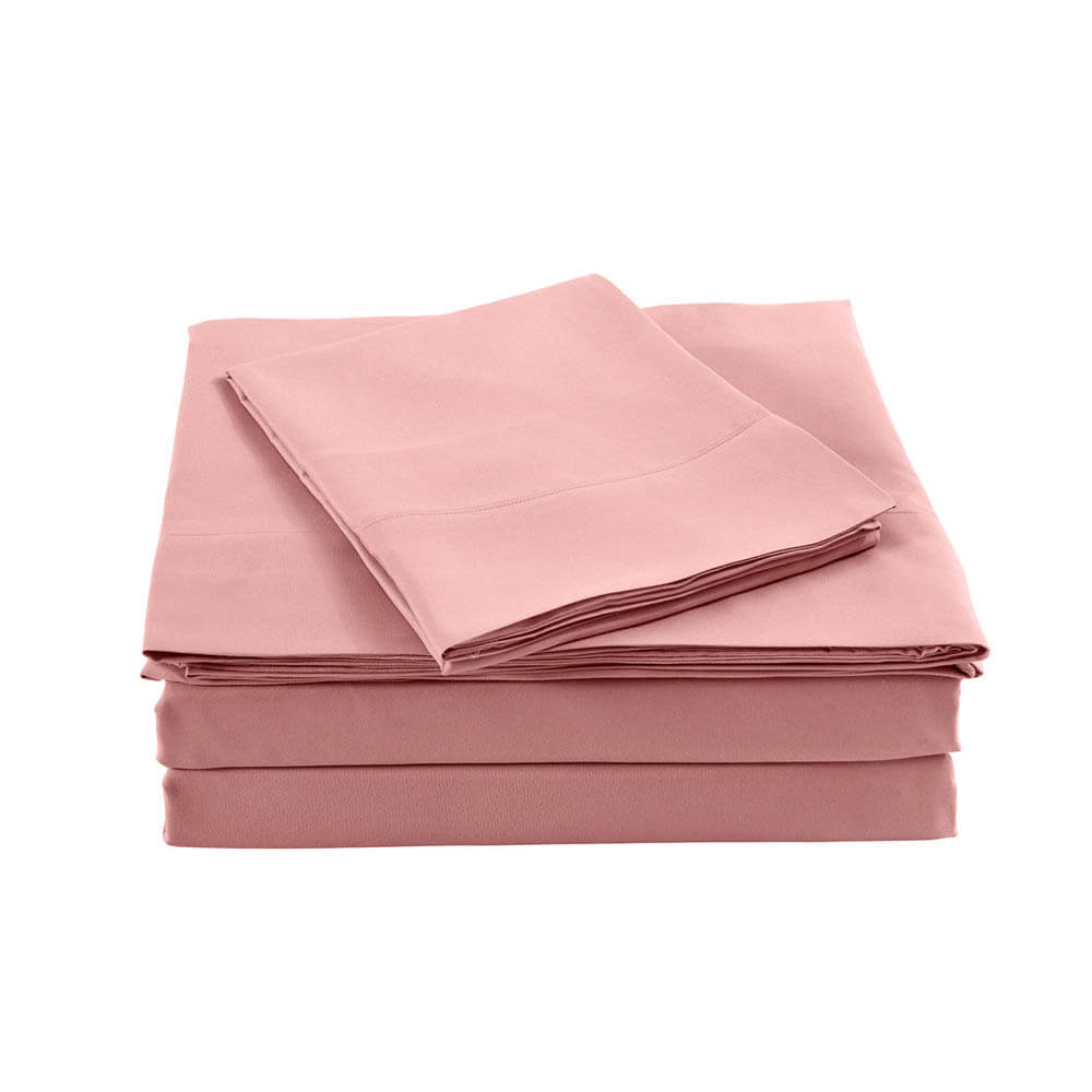 Royal Comfort Bamboo Blended Sheet Set King Blush