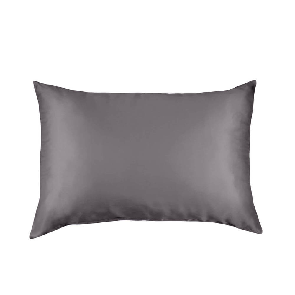 Pure Silk Pillow Case By Royal Comfort-Charcoal