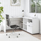 Rico 2 Drawer 5 Compartment Executive Desk White