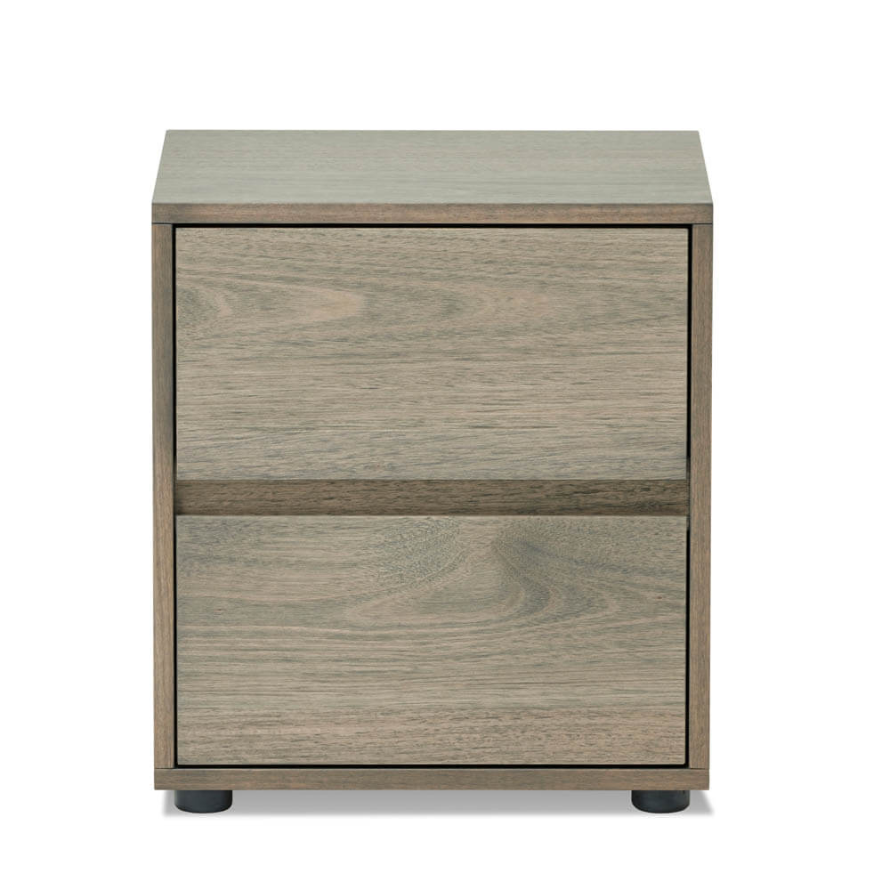 Yarra Bedside 2 Wide Drawers Ghost Gum