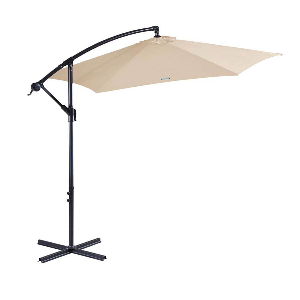 Milano Outdoor - Outdoor 3 Meter Hanging And Folding Umbrella - Beige