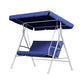 Milano Outdoor Steel Swing Chair - Dark Blue