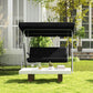 Milano Outdoor Steel Swing Chair - Black