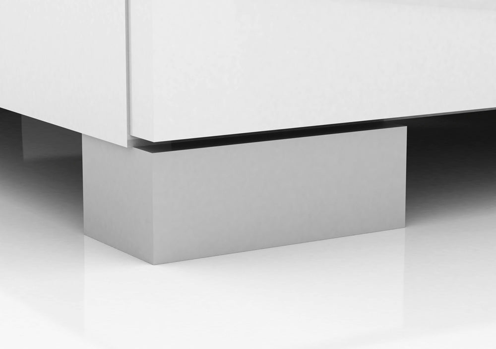 Elara High Gloss 6 Drawer Chest - White