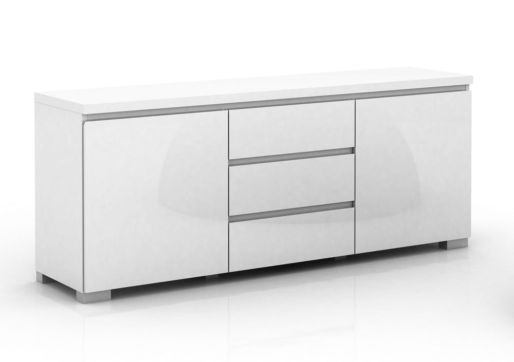 Elara High Gloss Buffet Unit - White