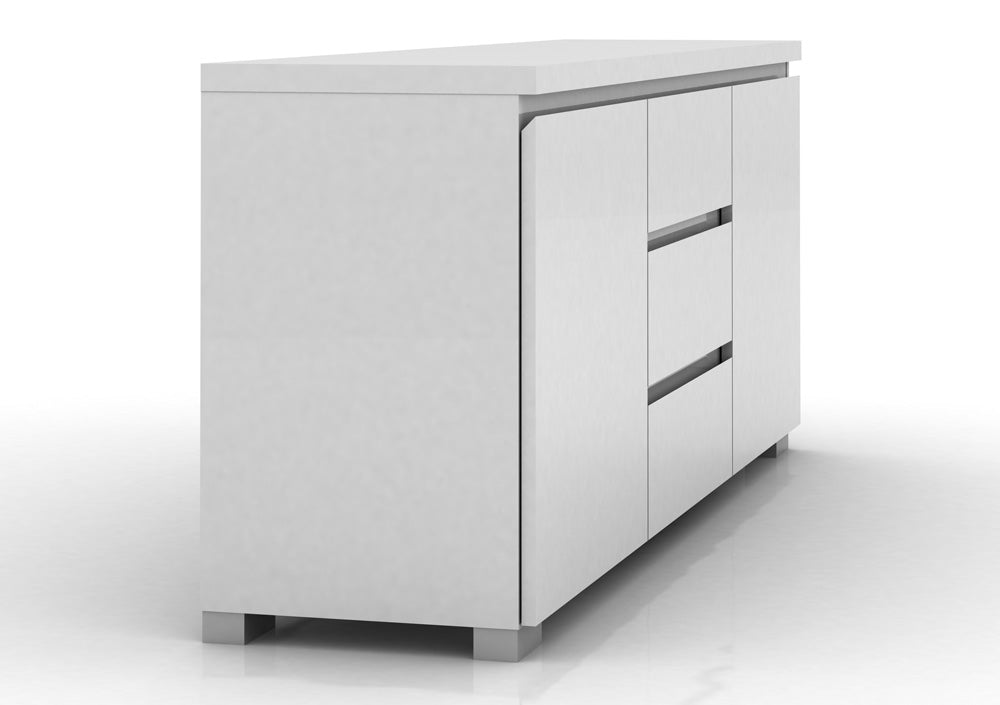 Elara High Gloss Buffet Unit - White