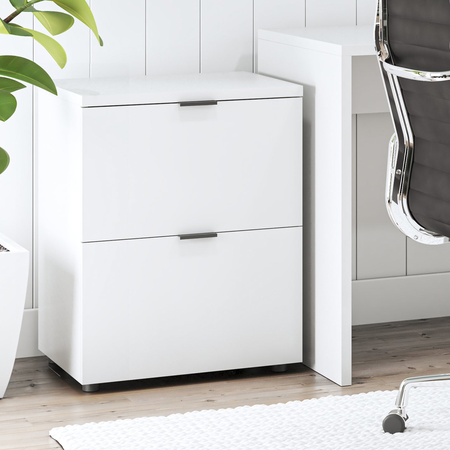 Rico 2 Draw Filing Cabinet White