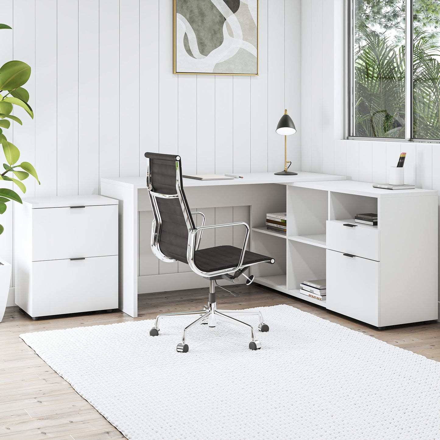 Rico 2 Draw Filing Cabinet White