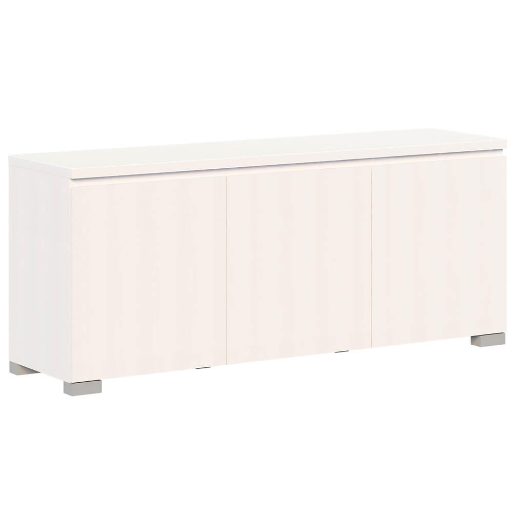 Elara 3 Door Buffet White