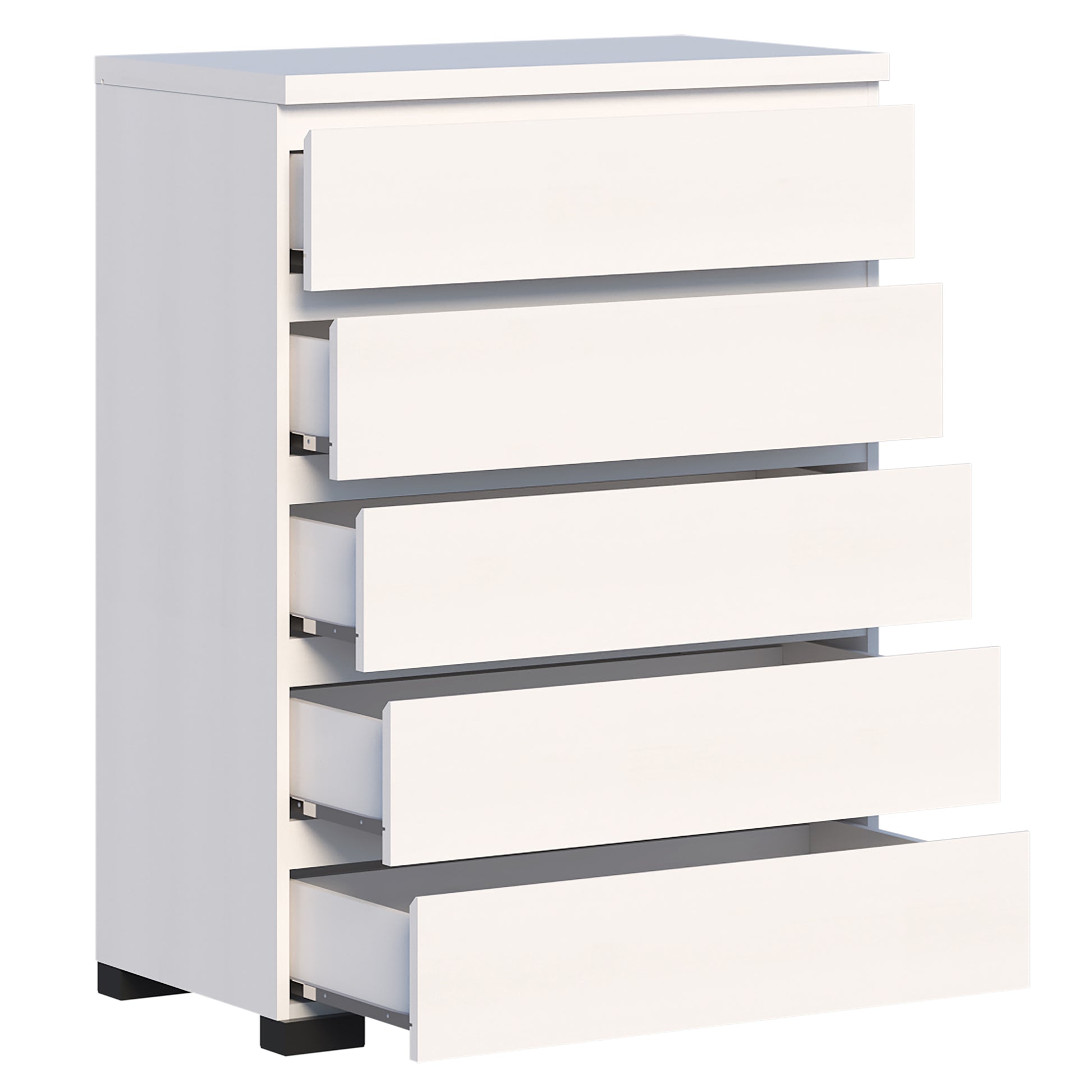 Elara 5 Drawer Chest White