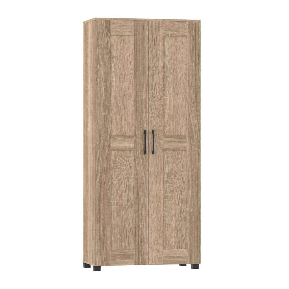 Montreal 2 Door Tall Cupboard Light Sonoma Oak