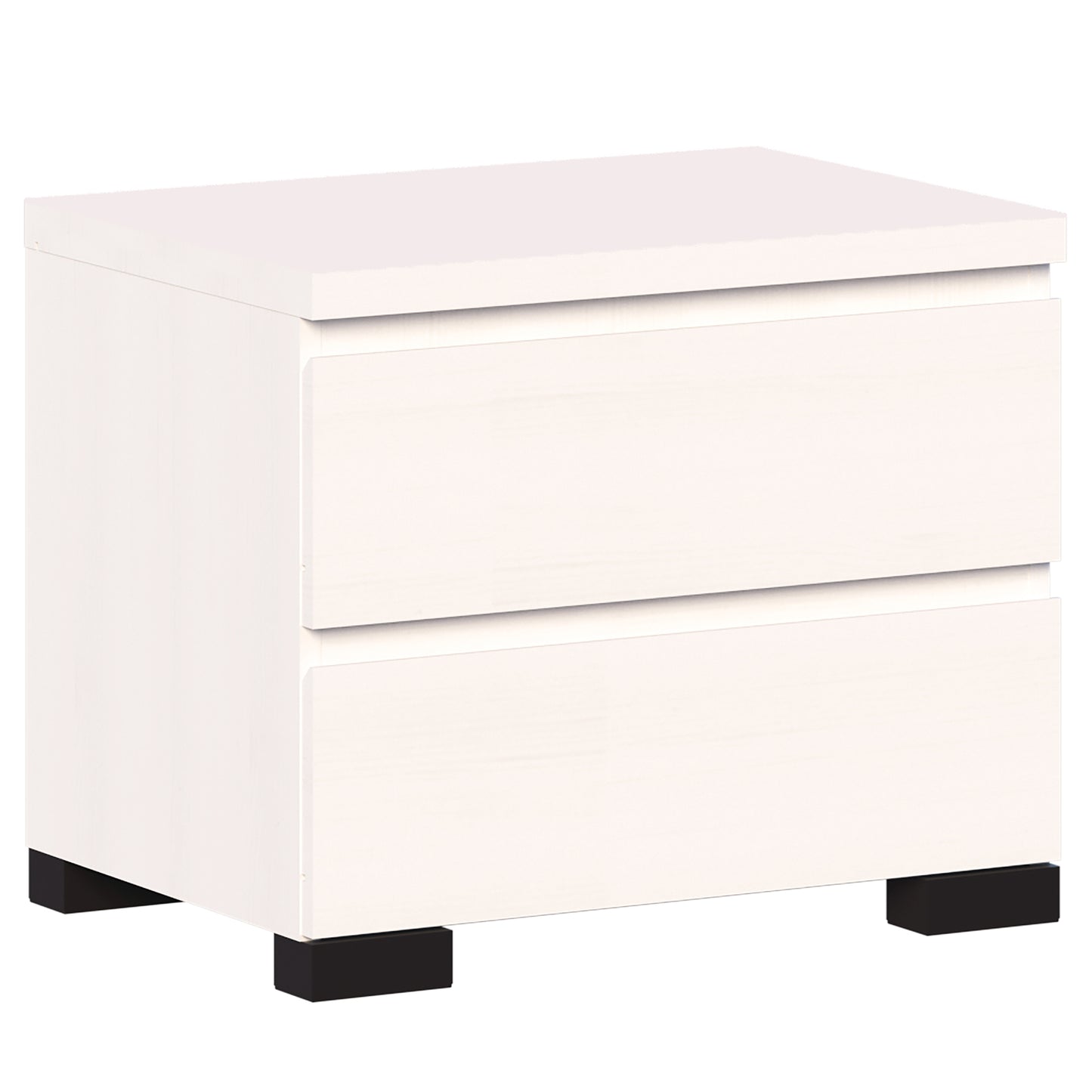 Elara 2 Drawer Bedside - White