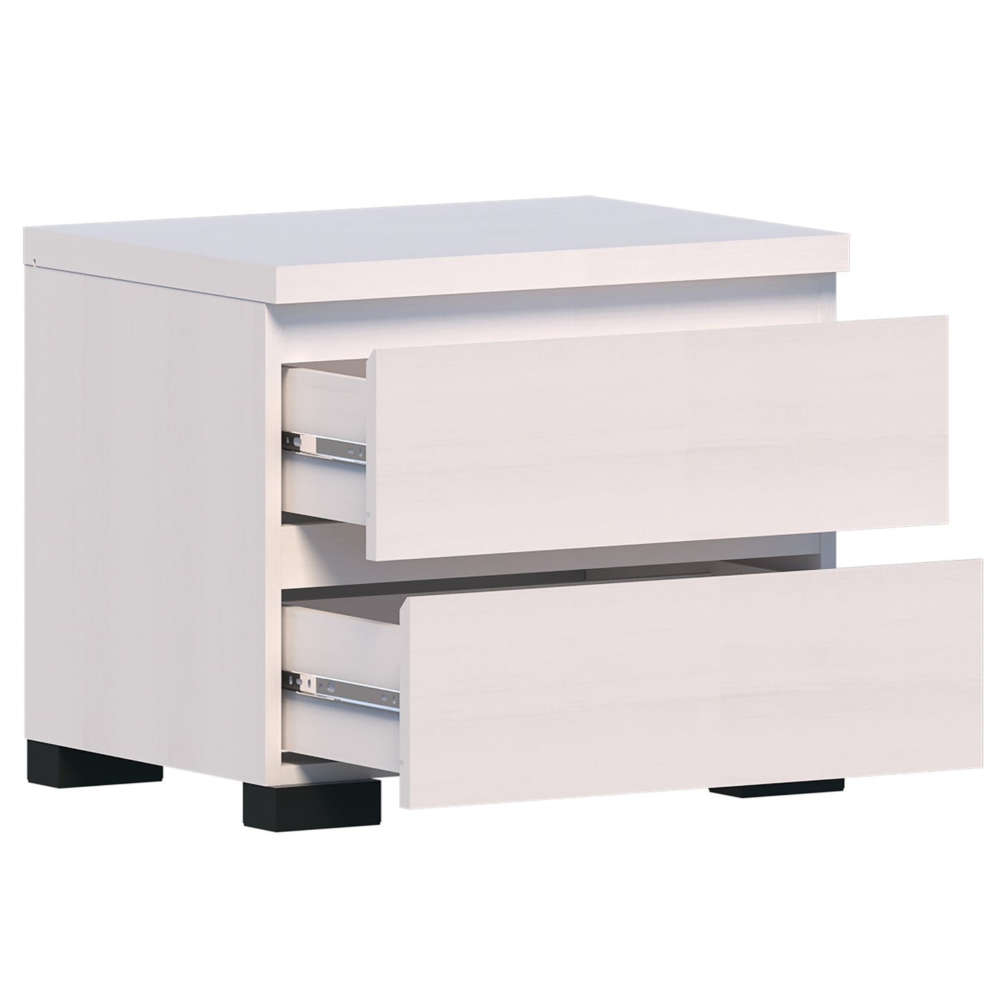 Elara 2 Drawer Bedside - White