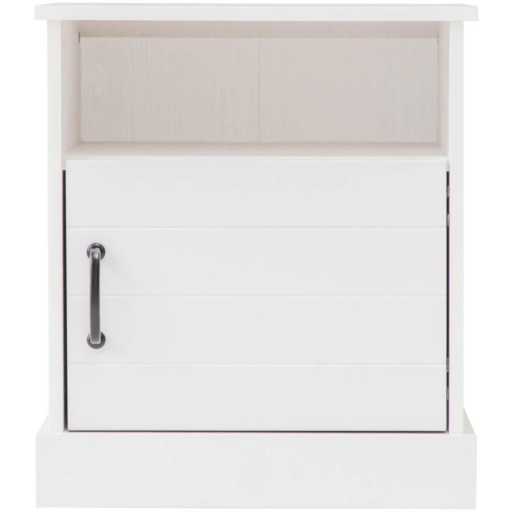 Hamptons Bedside Table 1 Shelf 1 Door White