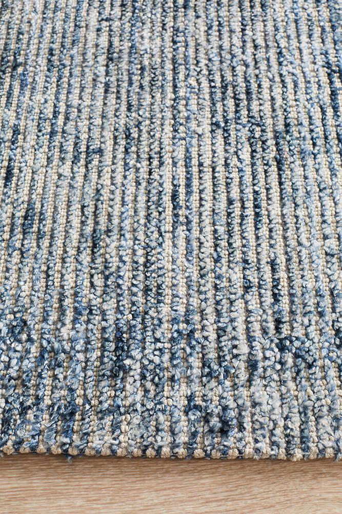 Allure Indigo Cotton Rayon Rug 320 x 230 CM