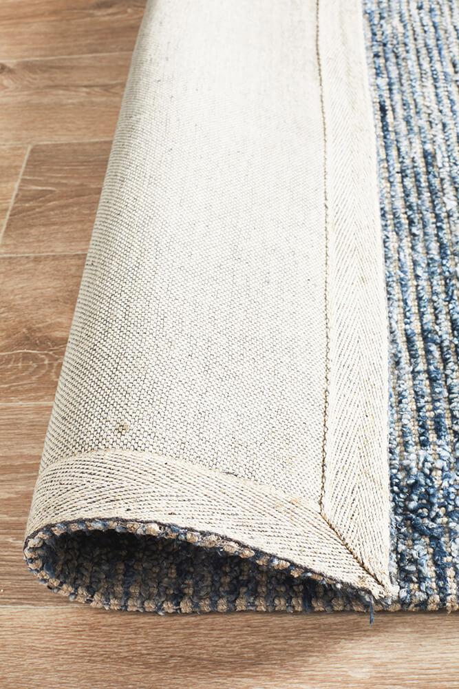 Allure Indigo Cotton Rayon Rug 320 x 230 CM