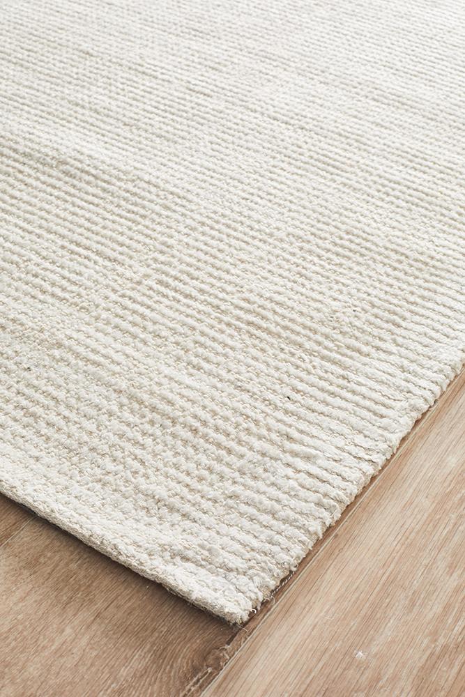 Allure Ivory Cotton Rayon Rug 400 x 300 CM