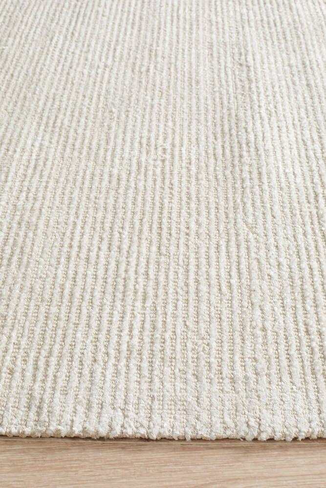 Allure Ivory Cotton Rayon Rug 400 x 300 CM