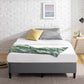 Keenan Fabric Ensemble Bed Base Dark Grey King Single