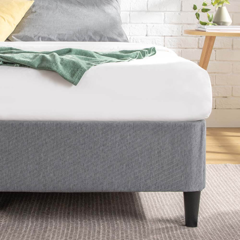 Keenan Fabric Ensemble Bed Base Dark Grey King