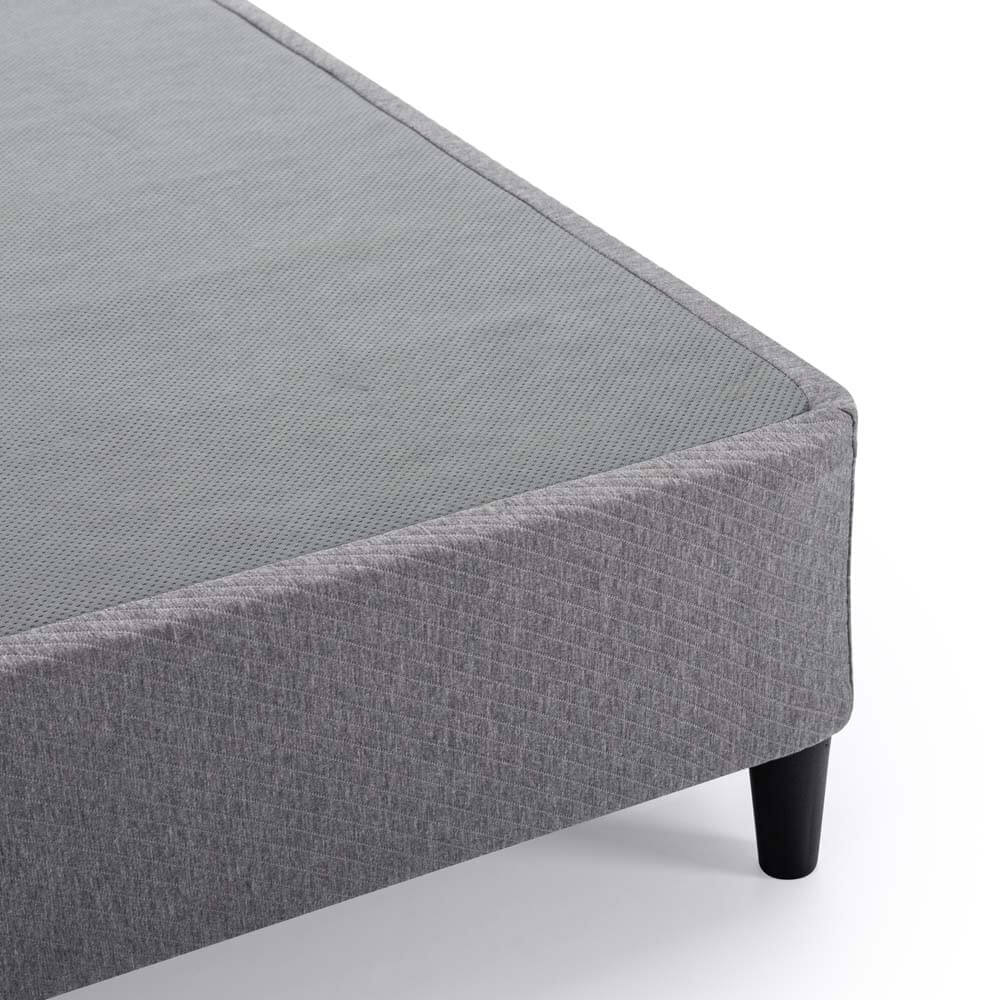 Keenan Fabric Ensemble Bed Base Dark Grey King Single