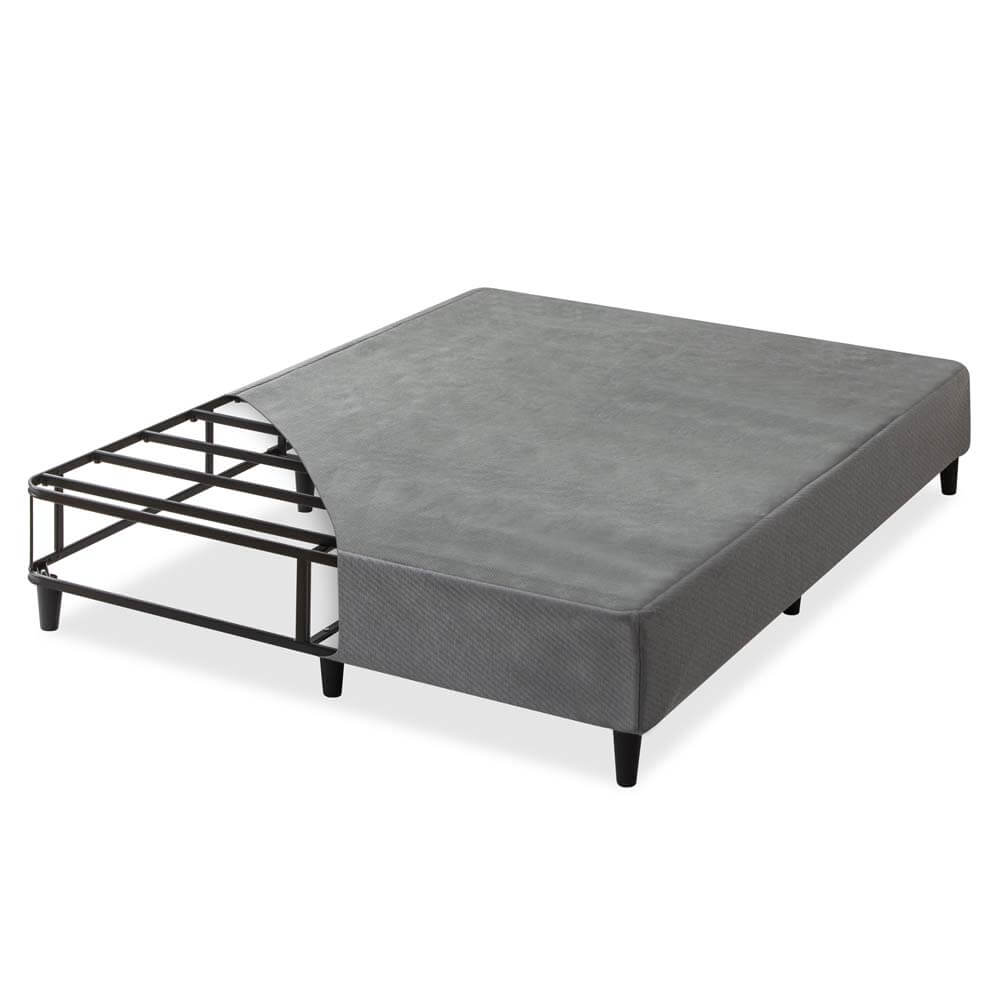 Keenan Fabric Ensemble Bed Base Dark Grey Double