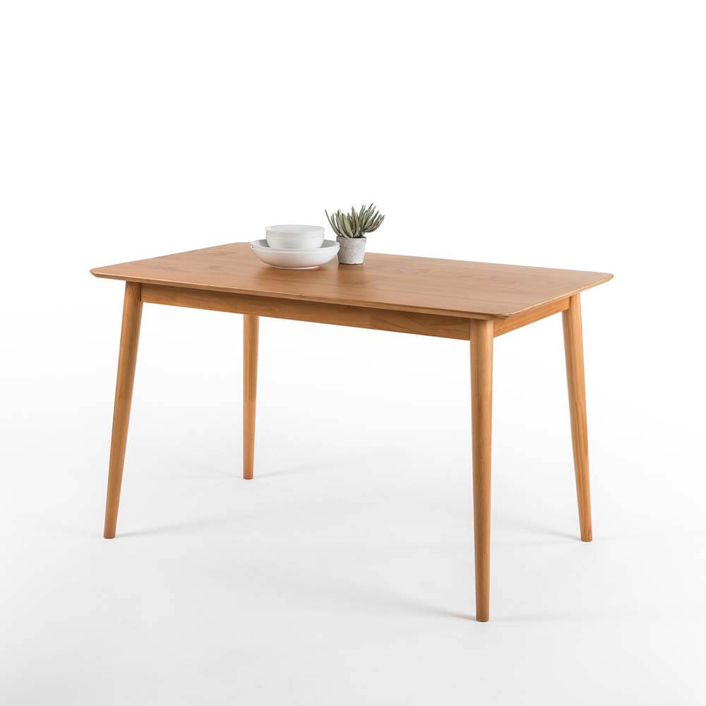 Jen Solid Wood Dining Table Natural