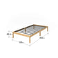 12in Bamboo Natural Bed Frame King Single