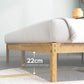 12in Bamboo Natural Bed Frame King Single