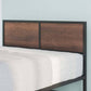 Mory Metal and Wood Bed Frame Single