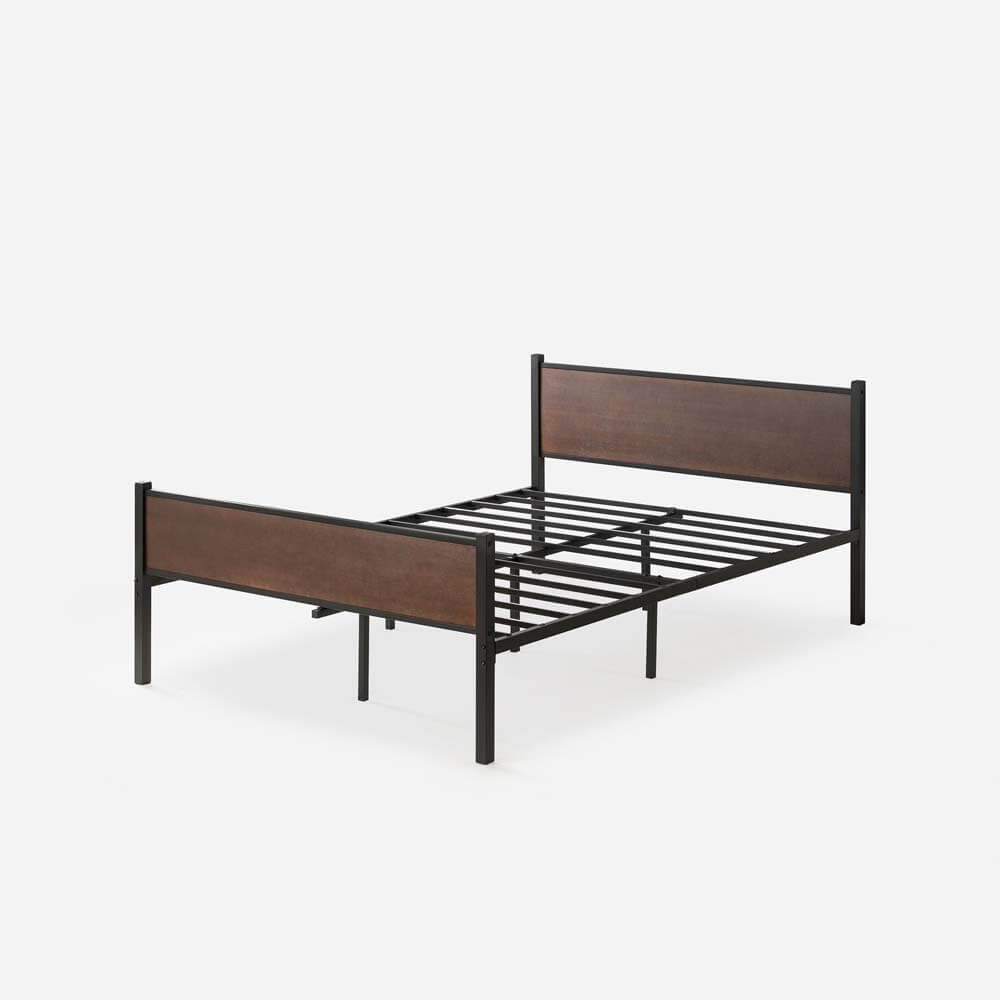 Tucker Metal and Wood Bed Frame Single