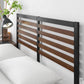 Kai Bamboo Wood and Metal Bed Frame Black Single