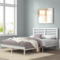 Kai Bamboo and Metal Bed Frame White Queen