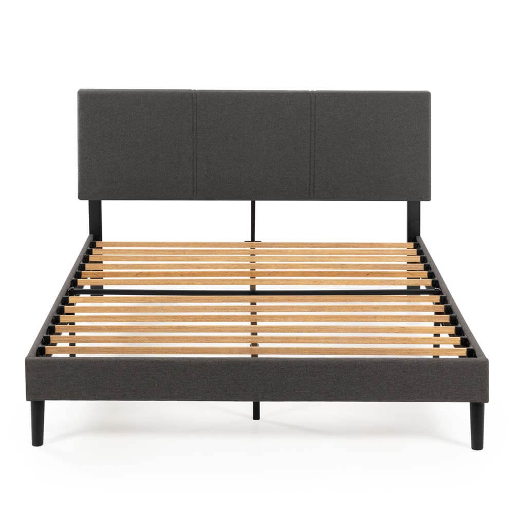 Cambril Fabric Bed Frame Dark Grey Double