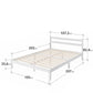 Robin Bamboo White Bed Frame King Single