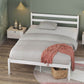 Robin Bamboo White Bed Frame King Single