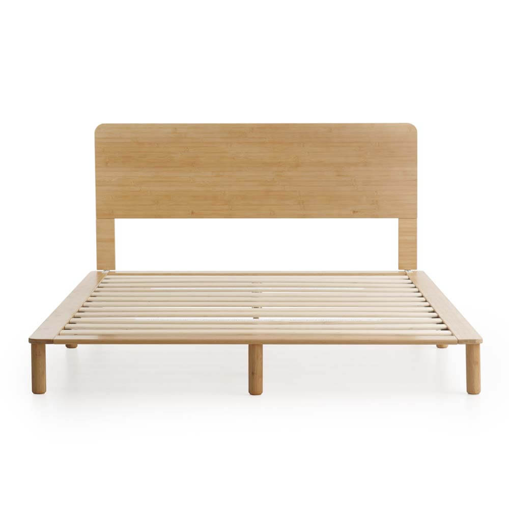 Arden Bamboo Wood Bed Frame Natural Queen