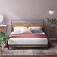 Ironline Metal and Wood Bed Frame - Queen