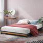 Suzanne Ironline Bamboo Wood and Metal Low Bed Base Black Queen