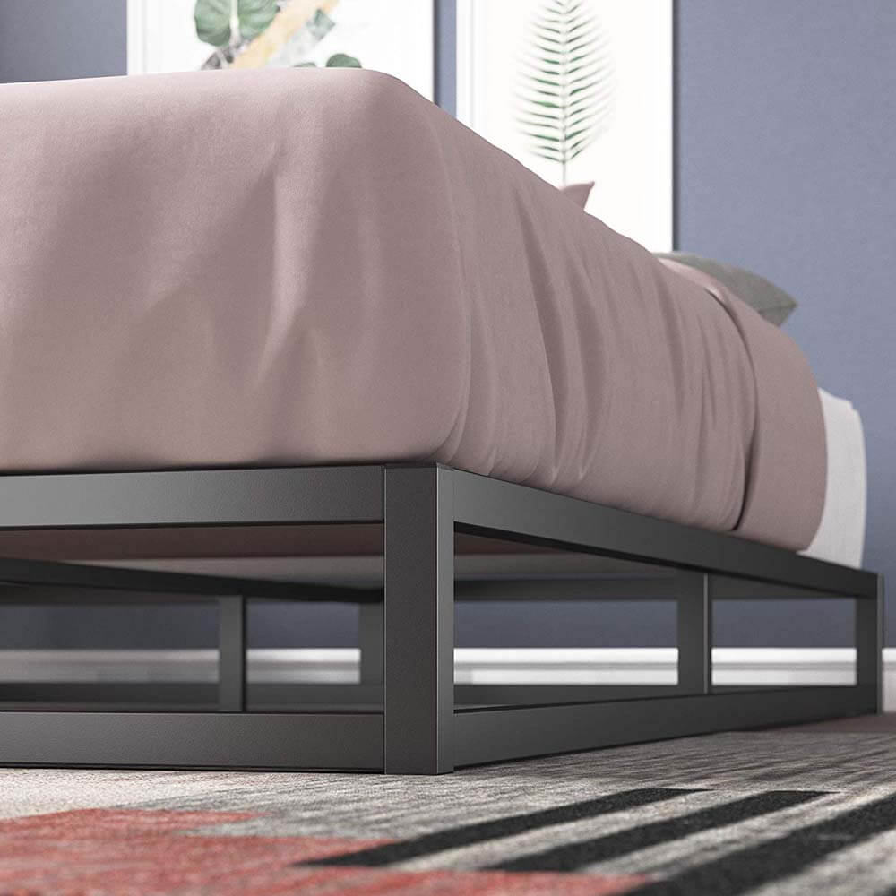 Joseph Metal Low Bed Base Black Queen